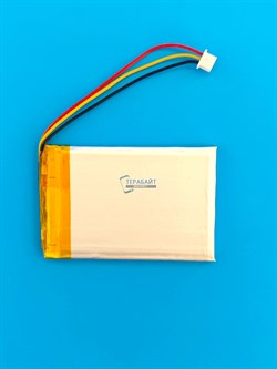 Аккумулятор 3.7v 1000mAh 3pin 3 провода + разъем (фишка) коннектор 403450 Li-Pol универсальная аккумуляторная батарея 4x34x50 - фото 192774