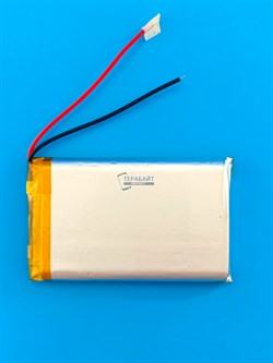 Аккумулятор 3.7v 5000mAh 2 pin 2 провода 105080 Li-Pol универсальная аккумуляторная батарея 10x50x80 - фото 192798