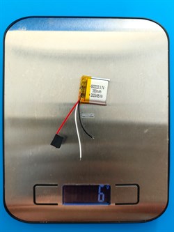 Аккумулятор 3.7v 380mAh 3pin 602222 Li-Pol универсальная аккумуляторная батарея 6x22x22 3 провода - фото 192820
