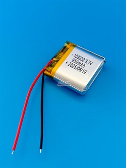 Аккумулятор 3.7v 950mAh 2pin 103030 Li-Pol универсальная аккумуляторная батарея 10x30x30 2 провода - фото 192853