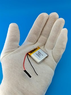 Аккумулятор 3.7v 750mAh 2pin 803030 Li-Pol универсальная аккумуляторная батарея 8x30x30 2 провода - фото 192887