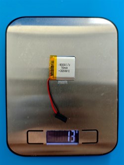 Аккумулятор 3.7v 750mAh 2pin 803030 Li-Pol универсальная аккумуляторная батарея 8x30x30 2 провода - фото 192893