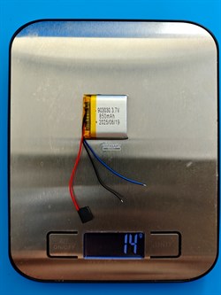 Аккумулятор 3.7v 850mAh 3pin 903030 Li-Pol универсальная аккумуляторная батарея 9x30x30 3 провода - фото 192930