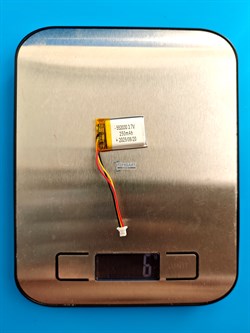 Аккумулятор 3.7v 250mAh 3pin 3 провода + разъем (фишка) коннектор 552030 Li-Pol универсальная аккумуляторная батарея 5.5x20x30 - фото 192953