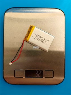 Аккумулятор 3.7v 2000mAh 2pin 2 провода + разъем (фишка) коннектор 704060 Li-Pol универсальная аккумуляторная батарея 7x40x60 - фото 192979