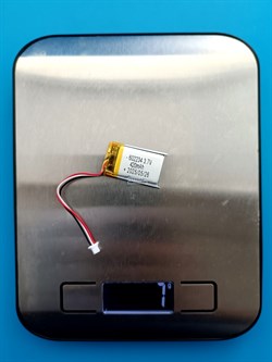 Аккумулятор 3.7v 420mAh 3pin 3 провода + разъем (фишка) коннектор 602234 Li-Pol универсальная аккумуляторная батарея 6x22x34 - фото 193703
