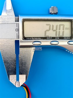 Аккумулятор 3.7v 2200mAh 3pin 3 провода + разъем (фишка) коннектор 703565 Li-Pol универсальная аккумуляторная батарея 7x35x65 - фото 194205