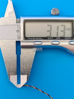 Аккумулятор 3.7v 560mAh 3pin 3 провода + разъем (фишка) коннектор 643333 Li-Pol универсальная аккумуляторная батарея 6.4x33x33 - фото 194264