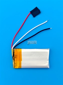 Аккумулятор 3.7v 350mAh 3pin 402035 Li-Pol универсальная аккумуляторная батарея 4x20x35 3 провода - фото 194642