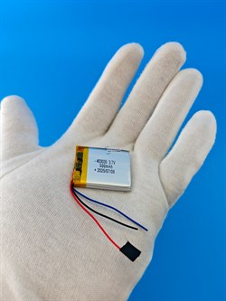 Аккумулятор 3.7v 500mAh 3pin 3 провода 403035 Li-Pol универсальная аккумуляторная батарея 4x30х35 - фото 194682