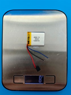 Аккумулятор 3.7v 500mAh 3pin 3 провода 403035 Li-Pol универсальная аккумуляторная батарея 4x30х35 - фото 194683