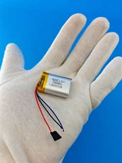 Аккумулятор 3.7v 1000mAh 3pin 3 провода 102535 Li-Pol универсальная аккумуляторная батарея 10x25х35 - фото 194704