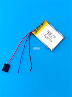 Аккумулятор 3.7v 550mAh 3pin 3 провода 502535 Li-Pol универсальная аккумуляторная батарея 5x25х35 - фото 194741