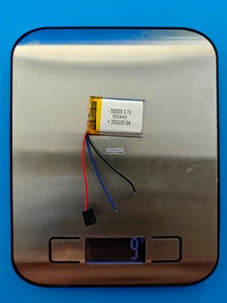 Аккумулятор 3.7v 550mAh 3pin 3 провода 502535 Li-Pol универсальная аккумуляторная батарея 5x25х35 - фото 194746