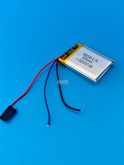 Аккумулятор 3.7v 600mAh 3pin 3 провода 602535 Li-Pol универсальная аккумуляторная батарея 6x25х35 - фото 194760
