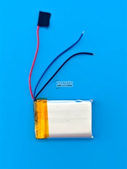 Аккумулятор 3.7v 600mAh 3pin 3 провода 602535 Li-Pol универсальная аккумуляторная батарея 6x25х35 - фото 194761