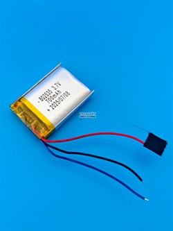 Аккумулятор 3.7v 700mAh 3pin 3 провода 802535 Li-Pol универсальная аккумуляторная батарея 8x25х35 - фото 194797