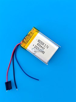 Аккумулятор 3.7v 800mAh 3pin 3 провода 902535 Li-Pol универсальная аккумуляторная батарея 9x25х35 - фото 194824
