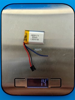 Аккумулятор 3.7v 800mAh 3pin 3 провода 902535 Li-Pol универсальная аккумуляторная батарея 9x25х35 - фото 194826