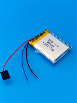 Аккумулятор 3.7v 950mAh 3pin 3 провода 803040 Li-Pol универсальная аккумуляторная батарея 8x30х40 - фото 194865