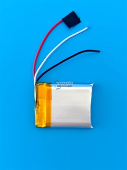 Аккумулятор 3.7v 400mAh 3pin 3 провода 602530 Li-Pol универсальная аккумуляторная батарея 6x25х30 - фото 194880