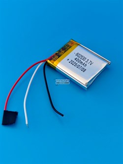 Аккумулятор 3.7v 400mAh 3pin 3 провода 602530 Li-Pol универсальная аккумуляторная батарея 6x25х30 - фото 194885