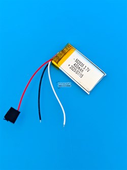 Аккумулятор 3.7v 400mAh 3pin 3 провода 502035 Li-Pol универсальная аккумуляторная батарея 5x20х35 - фото 195998