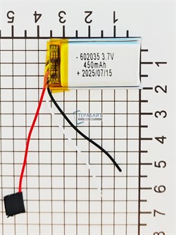 Аккумулятор 3.7v 450mAh 3pin 3 провода 602035 Li-Pol универсальная аккумуляторная батарея 6x20х35 - фото 196022