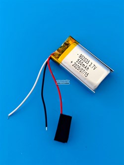 Аккумулятор 3.7v 550mAh 3pin 3 провода 902035 Li-Pol универсальная аккумуляторная батарея 9x20х35 - фото 196062