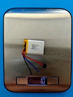Аккумулятор 3.7v 400mAh 3pin 3 провода 403040 Li-Pol универсальная аккумуляторная батарея 4x30х40 - фото 196128