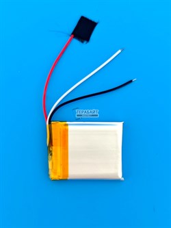 Аккумулятор 3.7v 350mAh 3pin 3 провода 502530 Li-Pol универсальная аккумуляторная батарея 5x25х30 - фото 196197