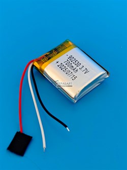 Аккумулятор 3.7v 700mAh 3pin 3 провода 902530 Li-Pol универсальная аккумуляторная батарея 9x25х30 - фото 196216