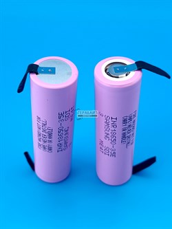 Аккумулятор Samsung  Li-ion 18650, 3500 мА/ч, 3,7в - фото 196514