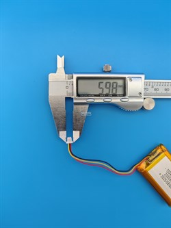 Аккумулятор 3.7v 2000mAh 3pin 3 провода + разъем (фишка) коннектор 103450 Li-Pol универсальная аккумуляторная батарея 10x34x50 - фото 197017