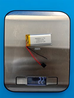 Аккумулятор 3.7v 1300mAh 2pin 2 провода 902550 Li-Pol универсальная аккумуляторная батарея 9x25х50 - фото 197050