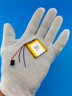 Аккумулятор 3.7v 750mAh 3pin 3 провода 503337 Li-Pol универсальная аккумуляторная батарея 5x33х37 - фото 197068