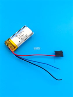 Аккумулятор 3.7v 470mAh 3pin 3 провода 901635 Li-Pol универсальная аккумуляторная батарея 9x16х35 - фото 197100