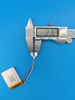 Аккумулятор 3.7v 800mAh 3pin 3 провода + разъем (фишка) коннектор 683139 Li-Pol универсальная аккумуляторная батарея 6.8x31x39 - фото 197120