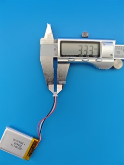 Аккумулятор 3.7v 800mAh 3pin 3 провода + разъем (фишка) коннектор 683139 Li-Pol универсальная аккумуляторная батарея 6.8x31x39 - фото 197122