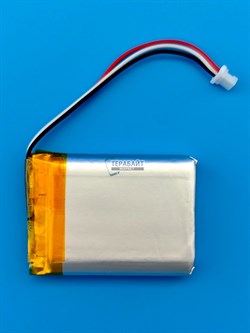 Аккумулятор 3.7v 800mAh 3pin 3 провода + разъем (фишка) коннектор 683139 Li-Pol универсальная аккумуляторная батарея 6.8x31x39 - фото 197124
