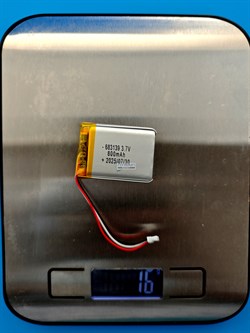 Аккумулятор 3.7v 800mAh 3pin 3 провода + разъем (фишка) коннектор 683139 Li-Pol универсальная аккумуляторная батарея 6.8x31x39 - фото 197131