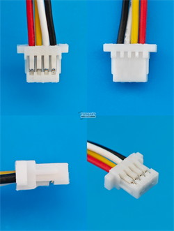 Аккумулятор 3.7v 690mAh 4pin 4 провода + разъем (фишка) коннектор 862633 Li-Pol универсальная аккумуляторная батарея 8.6x26x33 - фото 197166