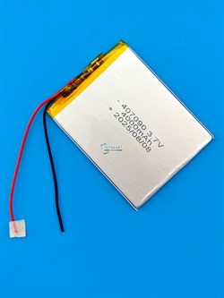Аккумулятор 3.7v 3500mAh 2pin 2 провода 407090 Li-Pol универсальная аккумуляторная батарея 4x70х90 - фото 197227