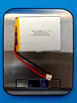 Аккумулятор 3.7v 3500mAh 2pin 2 провода 407090 Li-Pol универсальная аккумуляторная батарея 4x70х90 - фото 197230