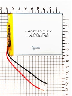 Аккумулятор 3.7v 3500mAh 2pin 2 провода 407090 Li-Pol универсальная аккумуляторная батарея 4x70х90 - фото 197231