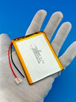 Аккумулятор 3.7v 4000mAh 2pin 2 провода 507090 Li-Pol универсальная аккумуляторная батарея 5x70х90 - фото 197248