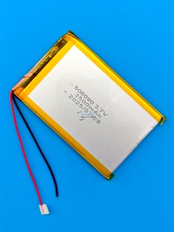 Аккумулятор 3.7v 3500mAh 2pin 2 провода 506090 Li-Pol универсальная аккумуляторная батарея 5x60х90 - фото 197264