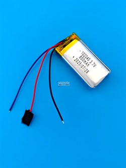 Аккумулятор 3.7v 800mAh 3pin 3 провода 102040 Li-Pol универсальная аккумуляторная батарея 10x20х40 - фото 197285