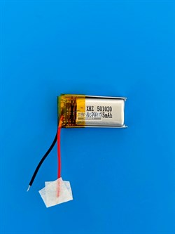 Аккумулятор 3.7v 75mAh 2pin 2 провода 501020 Li-Pol универсальная аккумуляторная батарея 5x10х20 - фото 200256