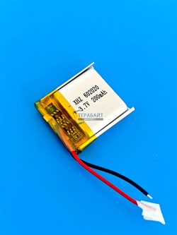 Аккумулятор 3.7v 180mAh 2pin 2 провода 602020 Li-Pol универсальная аккумуляторная батарея 6x20х20 - фото 200291